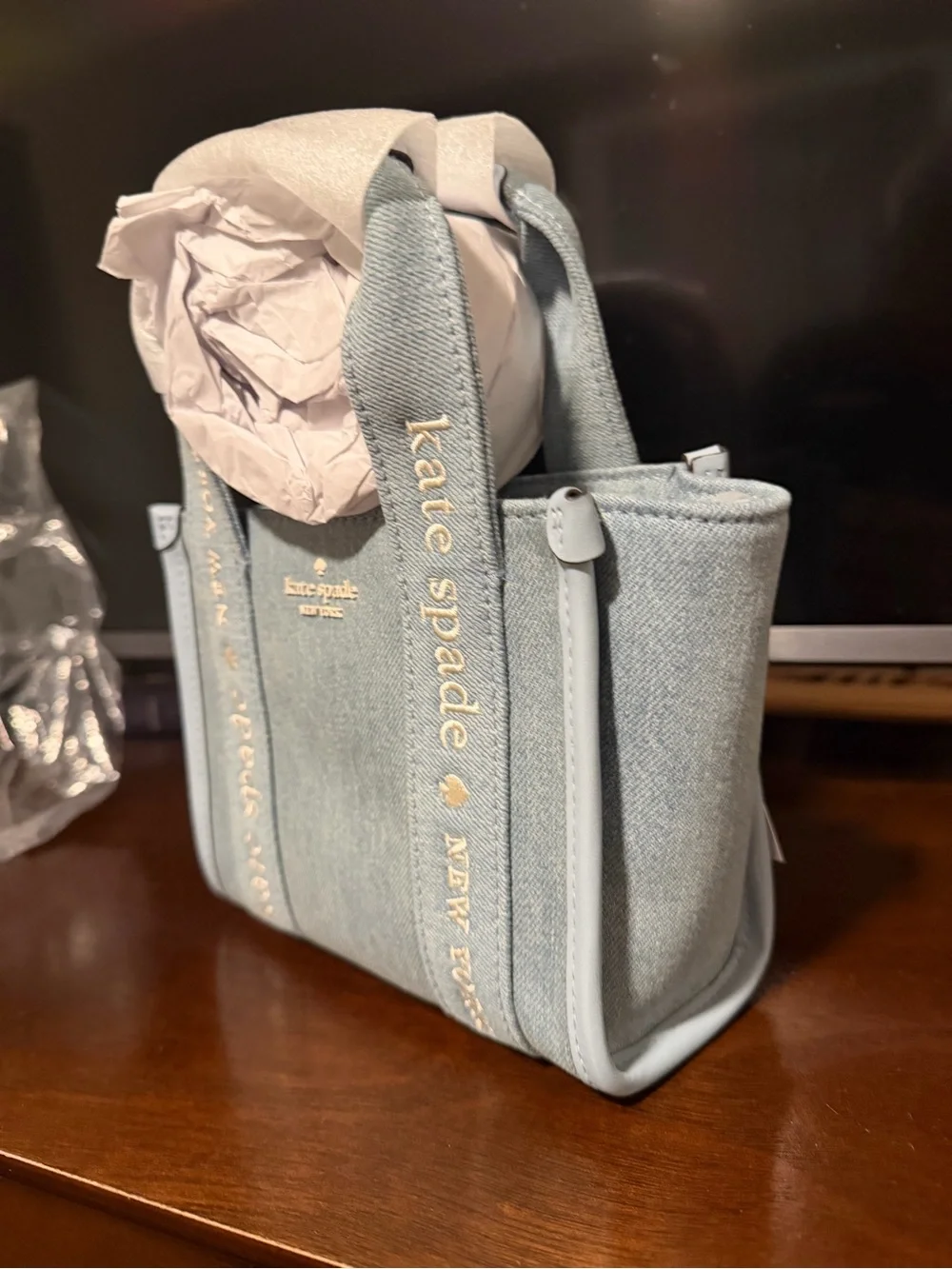 kate spade Light Blue Denim Mini Tote